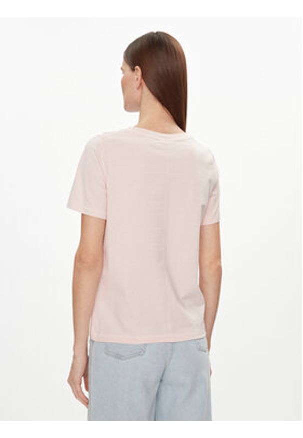 TOMMY HILFIGER - Tommy Hilfiger T-Shirt Modern WW0WW39781 Różowy Regular Fit. Kolor: różowy. Materiał: bawełna