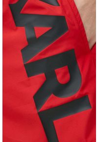 Karl Lagerfeld szorty kąpielowe kolor czerwony. Kolor: czerwony. Materiał: poliester #2