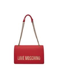 Love Moschino - LOVE MOSCHINO Torebka JC4192PP1IKD0500 Czerwony. Kolor: czerwony. Materiał: skórzane #4