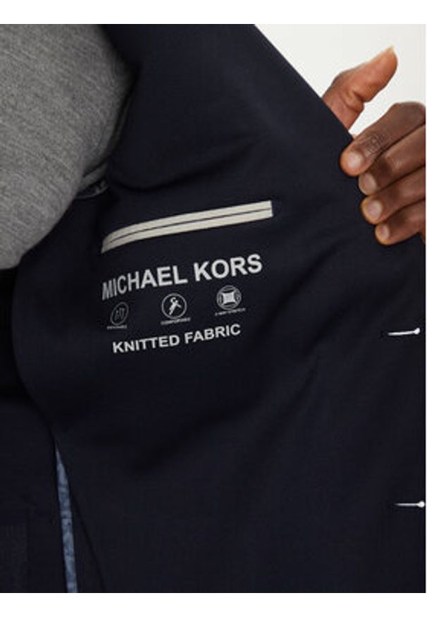 Michael Kors Marynarka MK0BL01062 Granatowy Regular Fit. Kolor: niebieski. Materiał: syntetyk
