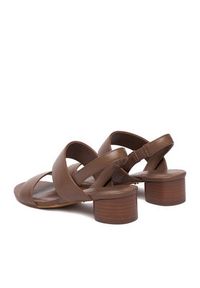 Gino Rossi - GINO ROSSI Sandały C-LP355740-1 Brązowy. Kolor: brązowy. Materiał: skóra #7