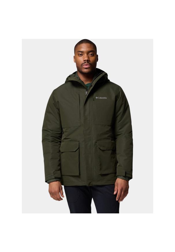 columbia - Kurtka Zimowa Męska Columbia Landroamer Interchange. Kolor: zielony. Materiał: puch. Sezon: zima. Sport: turystyka piesza