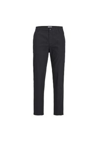 Spodnie Jack & Jones Stace Chino czarne. Kolor: czarny. Sport: skateboard #1