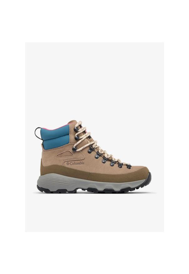 columbia - Buty turystyczne damskie Columbia Newton Alpine PT. Kolor: brązowy. Styl: sportowy