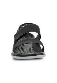 Buty do chodzenia damskie Crocs Literide 360. Okazja: na plażę. Zapięcie: rzepy. Kolor: szary, wielokolorowy, czarny. Materiał: syntetyk, materiał. Sezon: lato. Styl: sportowy. Sport: turystyka piesza #2