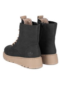 Rieker Trzewiki 70404-00 Czarny. Kolor: czarny. Materiał: nubuk, skóra #7