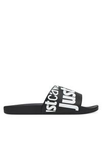 Klapki Just Cavalli. Kolor: czarny