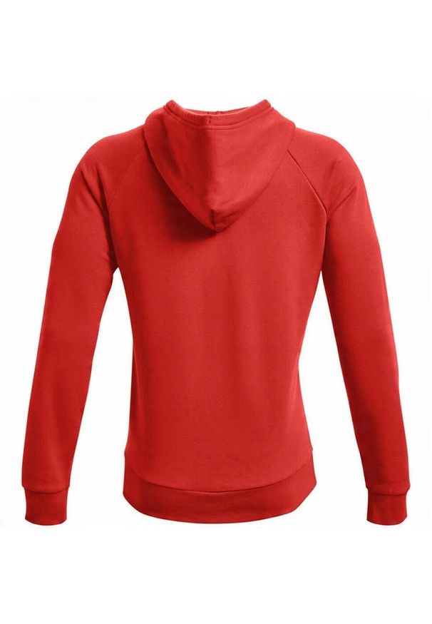 Under Armour - Męska Polarowa Bluza Treningowa Rival Big Logo. Kolor: czerwony. Materiał: polar