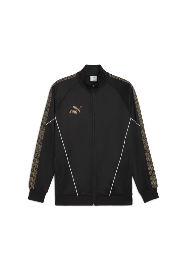 Puma - Męska kurtka piłkarska KING Anthem PUMA. Kolor: czarny, żółty, wielokolorowy. Sport: piłka nożna