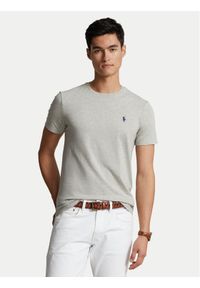 Polo Ralph Lauren T-Shirt Bsr 710680785 Szary Custom Slim Fit. Typ kołnierza: polo. Kolor: szary. Materiał: bawełna