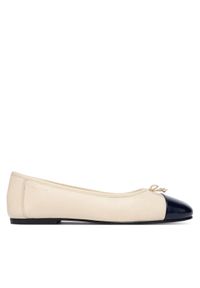 GANT - Gant Baleriny 30511856 Écru. Materiał: skóra