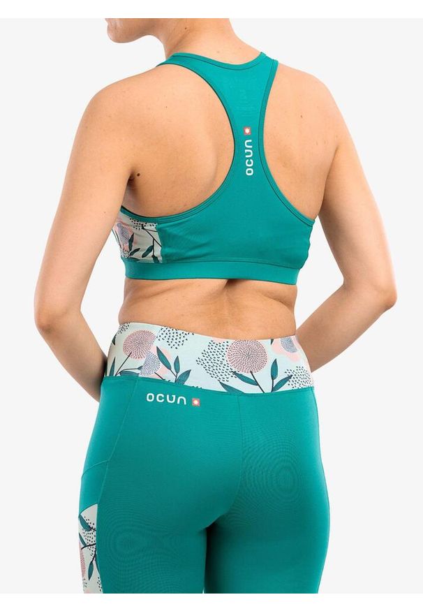 OCUN - Stanik sportowy Ocun Misty Bra. Kolor: zielony
