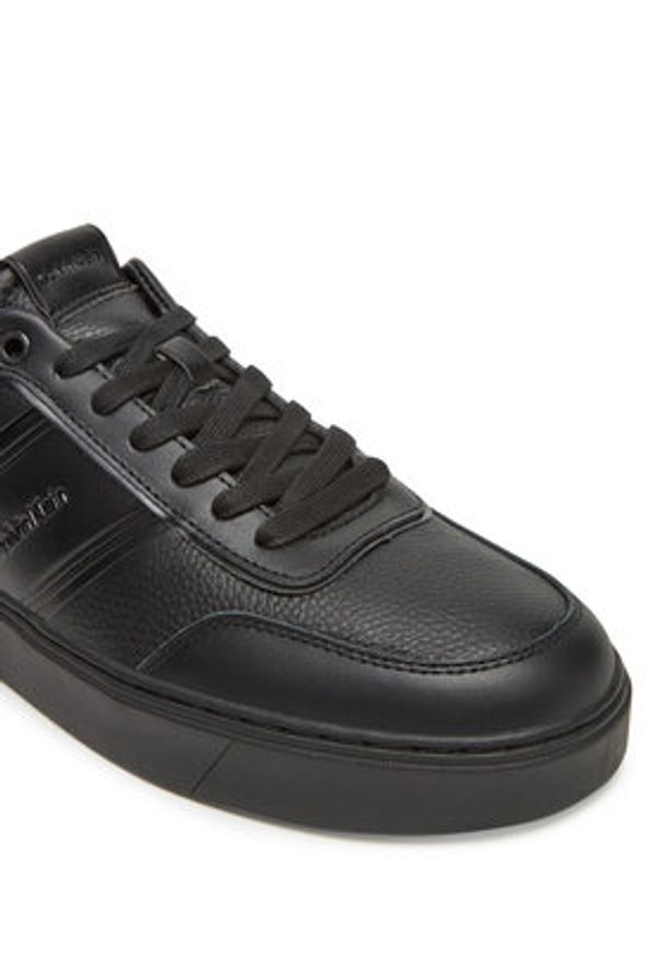 Calvin Klein Sneakersy Clean Cup Low Lace Tape HM0HM01898 Czarny. Kolor: czarny. Materiał: skóra