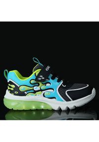 Geox Sneakersy J Ciberdron Boy J45LBA 01454 C0035 S Czarny. Kolor: czarny. Materiał: materiał, mesh