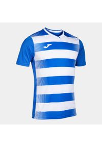 Koszulka do piłki nożnej męska Joma Europa V. Kolor: wielokolorowy, niebieski, biały. Sport: piłka nożna #1