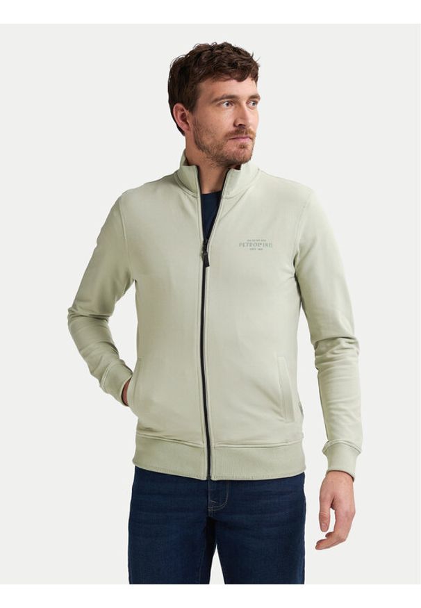 Petrol Industries Bluza M-1050-SWC303 Zielony Regular Fit. Kolor: zielony. Materiał: bawełna