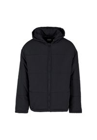 Urban Classics - Męska Kurtka Puchowa Z Kapturem. Typ kołnierza: kaptur. Kolor: czarny. Materiał: puch. Sport: turystyka piesza #1