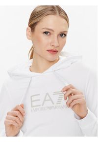 EA7 Emporio Armani Bluza 8NTM36 TJCQZ 0101 Biały Regular Fit. Kolor: biały. Materiał: bawełna