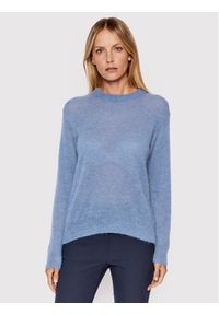 Max Mara Leisure Sweter Pece 33661126 Granatowy Relaxed Fit. Kolor: niebieski. Materiał: syntetyk