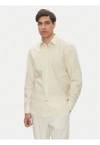 BOSS Koszula C-Hal 50539532 Biały Casual Fit. Okazja: na co dzień. Kolor: biały. Materiał: bawełna. Styl: casual