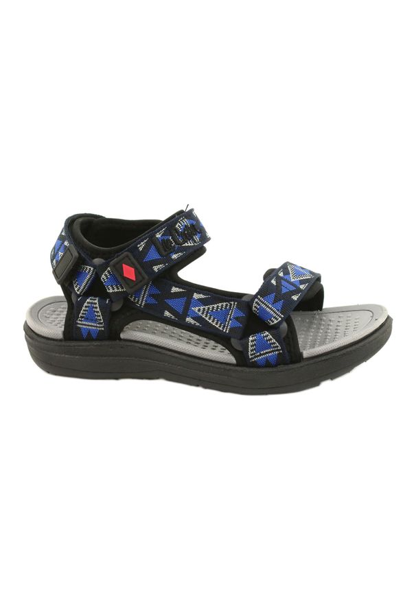 Sandały buty dziecięce wkładka piankowa Lee Cooper 20S-TS-037-1 czarne niebieskie szare. Zapięcie: rzepy. Kolor: szary, wielokolorowy, niebieski, czarny. Materiał: kauczuk, materiał. Sezon: lato