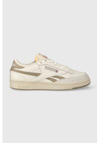Reebok sneakersy skórzane Club C Revenge kolor beżowy. Nosek buta: okrągły. Zapięcie: sznurówki. Kolor: beżowy. Materiał: skóra. Model: Reebok Club #1