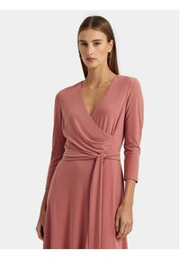 Lauren Ralph Lauren Sukienka codzienna 250769904035 Różowy Regular Fit. Okazja: na co dzień. Kolor: różowy. Materiał: syntetyk. Typ sukienki: proste. Styl: casual