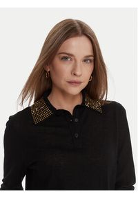 Lola Casademunt by Maite Sweter MF2511006 Czarny Regular Fit. Kolor: czarny. Materiał: syntetyk #4