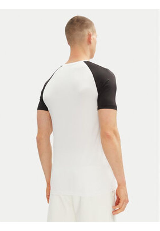 BOSS T-Shirt 50539114 Biały Slim Fit. Kolor: biały. Materiał: syntetyk