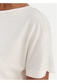 Marella T-Shirt Fervida 2615971021 Écru Regular Fit. Materiał: wiskoza #3