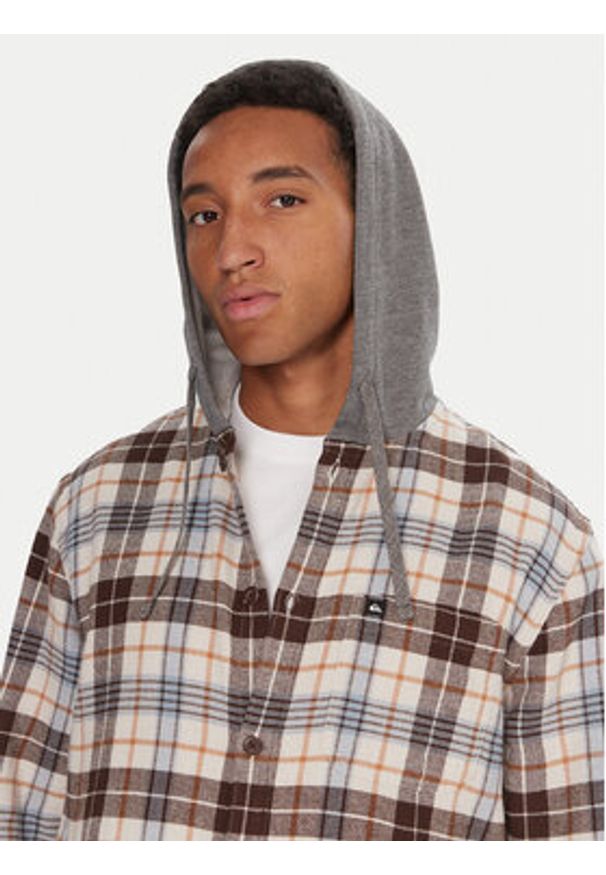 Quiksilver Bluza Hooded Surf EQYWT04650 Kolorowy Oversize. Materiał: bawełna. Wzór: kolorowy
