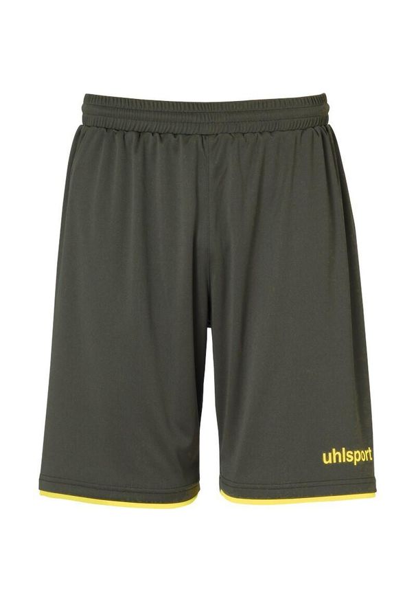 UHLSPORT - Szorty Uhlsport Club. Kolor: żółty, wielokolorowy, zielony. Materiał: poliester. Sport: fitness, piłka nożna