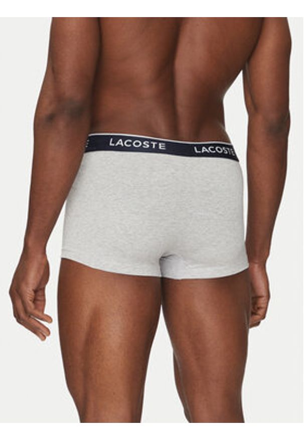 Lacoste Komplet 3 par bokserek 5H1300 Szary. Kolor: szary. Materiał: bawełna