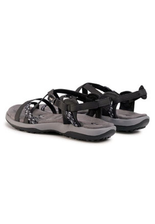 skechers - Skechers Sandały Reggae Slim 40955/BLK Czarny. Kolor: czarny. Materiał: skóra