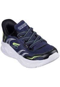 skechers - Adidasy Skechers Meteor-lgih, Dzieci. Kolor: niebieski. Materiał: materiał. Model: Skechers Sport. Sport: turystyka piesza