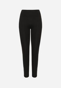 Born2be - Czarne Legginsy z Wysokim Stanem Parefia. Okazja: na co dzień. Stan: podwyższony. Kolor: czarny. Materiał: dzianina, materiał. Styl: sportowy, casual #3