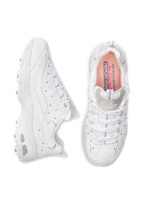 skechers - Skechers Sneakersy D'lites Glamour Feels 13087/WSL Biały. Kolor: biały. Materiał: skóra #4