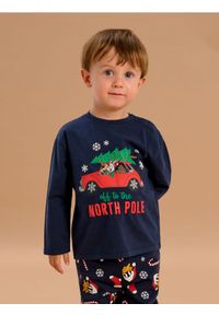 Sinsay - Koszulka ze świątecznym nadrukiem Looney Tunes - granatowy. Kolor: niebieski. Wzór: nadruk. Styl: wizytowy #1