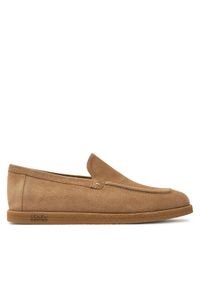 Max Mara Mokasyny Softloafers 2424526311600 Beżowy. Kolor: beżowy. Materiał: skóra, zamsz