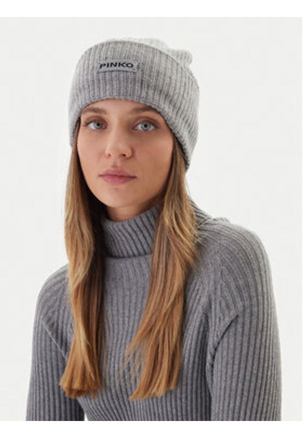 Pinko - PINKO Czapka Bosnia 105993 A2Z4 Szary. Kolor: szary. Materiał: wiskoza
