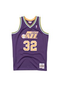 Mitchell & Ness - Koszulka Nba Utah Jazz Karl Malone. Kolor: fioletowy. Sport: koszykówka, fitness #1