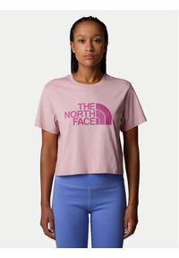 The North Face T-Shirt Easy NF0A8A6H Różowy Loose Fit. Kolor: różowy. Materiał: bawełna #1