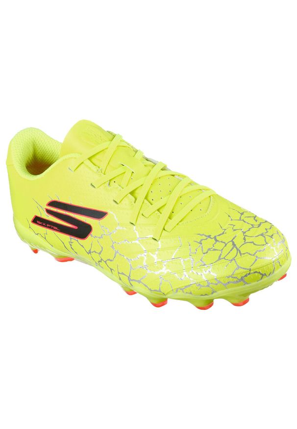 skechers - Dziecięce buty piłkarskie Skechers SKX 1.5 FG. Kolor: żółty, wielokolorowy, czarny. Sport: piłka nożna