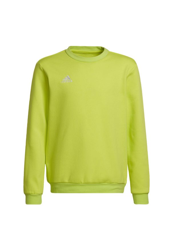 Adidas - Entrada 22 Sweat Top. Kolor: żółty. Materiał: materiał. Sport: piłka nożna