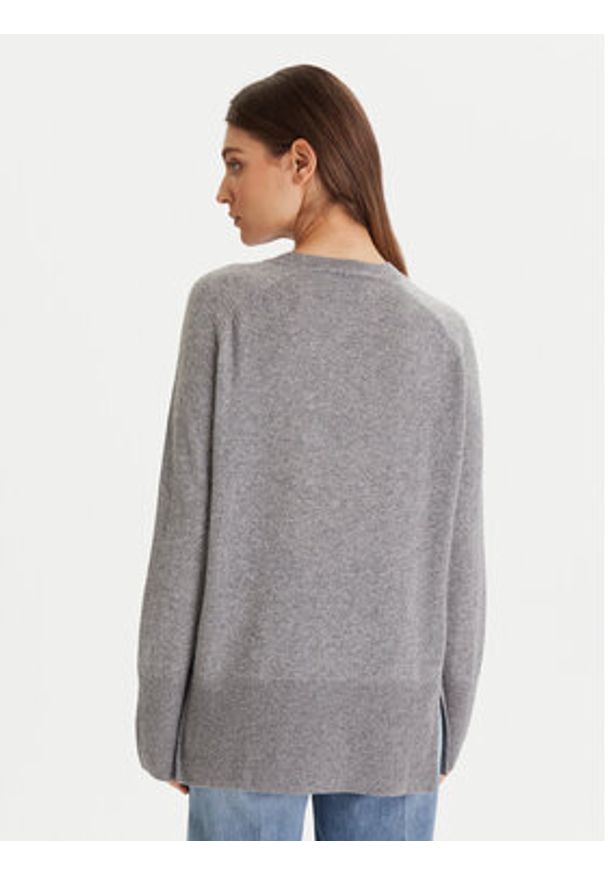 ViCOLO Sweter 22038F Szary Regular Fit. Kolor: szary. Materiał: kaszmir