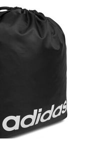 Adidas - adidas Worek Linear Gym Sack JE8342 Czarny. Kolor: czarny. Materiał: materiał #3