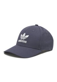 Adidas - adidas Czapka z daszkiem Trefoil Baceball Cap HD9698 Granatowy. Kolor: niebieski. Materiał: materiał