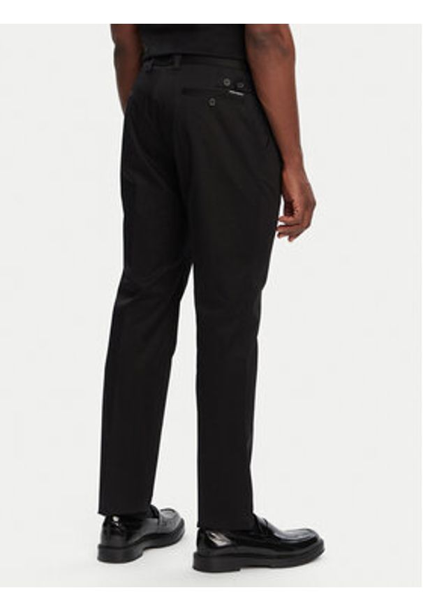 DOLCE & GABBANA - Dolce&Gabbana Spodnie materiałowe GY6IET GI434 N0000 Czarny Regular Fit. Kolor: czarny. Materiał: bawełna
