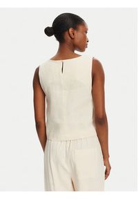 Marella Top Terni 2513161055 Écru Regular Fit. Materiał: wiskoza, len #5
