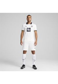 Puma - Męska koszulka dodatkowa Borussia Dortmund 24/25 PUMA White. Kolor: biały. Materiał: materiał